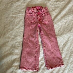 Gap stride Pink Denim wide leg Jeans